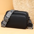 thumbnail image 1 of Bolso Bandolera Bolso bandolera de cuero genuino de hombro de mujer de moda Casual para el trabajo (Negro), 1 of 9