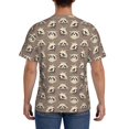 thumbnail image 3 of Qekee Raccoon Classic Fit T-Shirt Men's Shirt Men's Tight Short Sleeves for Exercise, Running, Mountaineering - Raccoon, 3 of 9