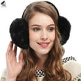 thumbnail image 6 of PULLIMORE Women's Plush Ear Muffs, Faux Fur Winter Ear Warmers, Behind Head, 6 of 7