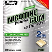 Rugby 536136223 Nicotine Polacrilex Gum 2 mg Mint Flavor 110 Pieces (Pack of 2)