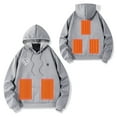 thumbnail image 4 of Heated Jackets for Women 5 Heat Zones Usb Electric Heating Long Sleeve Love Print Winter Sweatshirts No Battery Warm Outdoor Casual Hoodies for Men Grey XXL, 4 of 6