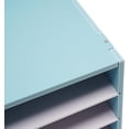 thumbnail image 4 of 12 Compartments Literature Organizer, Countertop Mail Sorter Organizer, Office Classroom Mailbox, Bill Paper Organizer Cabinet for Home, Library, Craft Room (Blue), 4 of 14