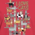 thumbnail image 3 of CafePress - I LOVE CATS T Shirt - Women's Traditional Fit Dark T-Shirt, 3 of 4