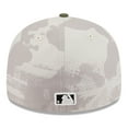 thumbnail image 4 of Men's New Era Light Beige/Olive Chicago Cubs 2025 Armed Forces Day Low Profile 59FIFTY Fitted Hat, 4 of 5