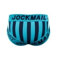 thumbnail image 3 of JOCKMAIL 3PCS/PACK Mens Underwear Briefs Wide Belt Striped Athletic Sports Underwear Mens Underpants, 3 of 6