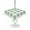 Saga Green, variant on Pink Checkered Rectangle Outdoor Tablecloth, Waterproof Table Cloth Cover with Umbrella Hole and Zipper, Pink White Buffalo Plaid Table Protector for Patio Party Picnic 52"x70"