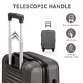 thumbnail image 5 of Gowill 3 Piece Luggage Set 28/24/20 inch Hardside Lightweight Spinner Wheels Carry-on and Checked Suitcase.Gray, 5 of 9