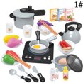 thumbnail image 2 of 36PCS Kitchen Pretend Playset Light Sound Kitchen Cooking Toy Cookware Playset, 2 of 10