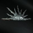 thumbnail image 4 of Zeckos Placa de decoración de jardín para el hogar con cara de medio sol de Metal galvanizado de 24 pulgadas Zeckos 99216, 4 of 4