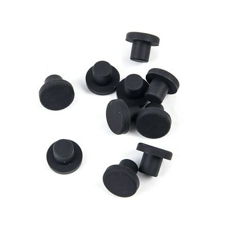 

10Pcs Solid Rubber Hole Caps 3-12mm High Temperature Resistance Seal Hole Plugs