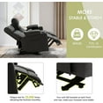 Dual Power Loveseat Recliner with Heat, Massage, Lumbar Support