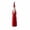 Multicolor L, variant on Christmas Figurine, Tall Santa Claus Figurine, Slender Cone-shaped Santa with Long Beard, Vinyl Minimalist Red and White Holiday Statue for Mantel Shelf Console or Windowsill