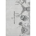 thumbnail image 2 of Addison Rugs Mayfield Washable Holiday Woodsy Animals Gray Rectangle Rug, 10' x 14', 2 of 6