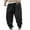 Black, variant on ZQUUVOU Men's Baggy Sweatpants Elastic Waist Drawstring Wide Leg Sweatpants Casual Loose Baggy Joggers With Pockets Black