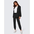 thumbnail image 3 of Joggers CRZ YOGA, entrenamiento elástico en 4 direcciones para mujer, color negro S, 3 of 6