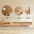 thumbnail image 6 of MCQ 24" Inch Round Wall Mirror - A Touch of Sophistication for Your Home Decor, Gold, 6 of 7