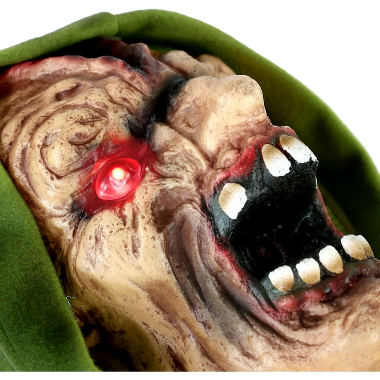 Haunted Hill Farm 4.4 ft Voice-Sensor Impaled Zombie Halloween