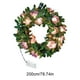 thumbnail image 3 of Guirnalda de Luces de Alambre de Cobre con Imitación de Ratán de 78,7 Pulgadas | Luz Decorativa Multicolor a Pilas de 20 Led | Decoración para Fiestas Navideñas En Interiores y Exteriores | Enredader, 3 of 6