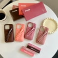 thumbnail image 3 of With Lip Gloss Phone Case for iPhone 17 16 15 14 13 12 11 Pro Max Plus Lipstick Silicone Toast Espresso Ribbon Box Cover, 3 of 17