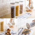 thumbnail image 4 of Plastic Noodle Pasta Container Cereal Bean Rice Food Storage Container Kitchen Sealed Crisper Box Food Storage Cover with Hole A1, 4 of 6