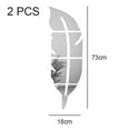 thumbnail image 2 of 2pcs Feather Stereo Crystal Mirror Acrylic Lens Wall Sticker, 2 of 5