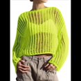 thumbnail image 3 of Pañuelos de Crochet para Mujer, Pareos de Baño Calados, Trajes de Verano Tejidos Verde Fluorescente XL, 3 of 8