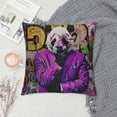 thumbnail image 2 of Autua Panda Bear Graffiti Art Graphic Decorative Cushion Throw Pillow Cover for Home Couch Living Room Bed Sofa Zipper Closure High-Quality 1PC 24x24in, 2 of 5
