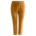 thumbnail image 2 of Ierhent Plus Sized Pants High Waist Sporty Gym Fit Jogger Pants Lounge Trousers(Orange,XL), 2 of 5