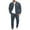 Set-A60Navy, variant on Men's Textured Shirt Set Button Down Shacket and Pants 2 Piece Outfit for Casual Daily Work Streetwear Outdoor Lounge Walking Fall Clothing