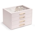 thumbnail image 1 of Jewelry Box Vlando organizador con tapa de vidrio de 4 capas para mujer, 1 of 7