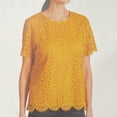 thumbnail image 3 of Philosophy Women's Short Sleeve Scoop Neck Lace Top W/ Lining, 3 of 3