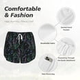 thumbnail image 6 of Picia Lavender Flowers Pattern Women's 2 in 1 Athletic Running Shorts High Waisted Workout Casual Gym Sweat Shorts with Comfy Liner Zipper Pockets-Medium, 6 of 9