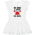 thumbnail image 3 of Inktastic Mimi and Pappy Love Me Girls Baby Dress, 3 of 5