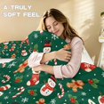 thumbnail image 3 of Qpednta Christmas Candy Print Duvet Cover Set Soft Cozy Bedding Comforter Set Breathable Comforter Cover 3 Pieces Comforter Set Easy to Install Bedroom Decor, 3 of 7