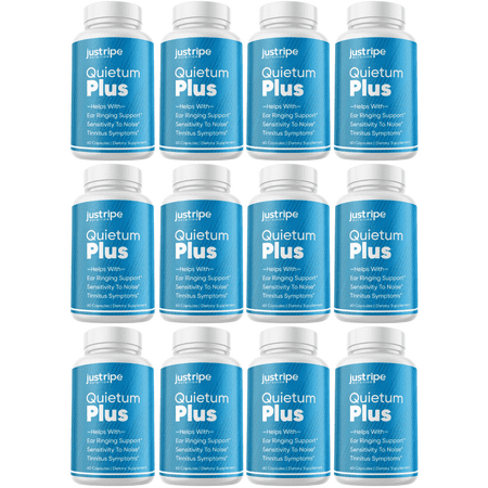 12 Pack Quietum Plus Tinnitus Relief Supplement Ear Ringing Support