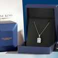 thumbnail image 5 of Gem Stone King 14K Yellow Gold White Zirconia Pendant Necklace | 4.02 Cttw | Gemstone Birthstone | Octagon 9X7MM | Gold Necklace for Women | With 18 inch Gold Chain, 5 of 6
