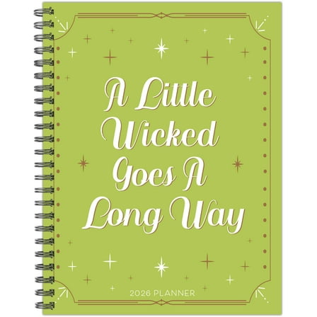 A Little Wicked 2026 6.5 X 8.5 Weekly Monthly Softcover Planner, (Paperback)