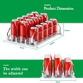 thumbnail image 2 of Organizador de bebidas SZNLZQ para nevera, con deslizamiento automático, 2 of 6