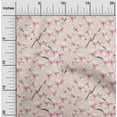 thumbnail image 2 of oneOone Cotton Cambric Pale Orange Fabric Watercolor Floral Fabric For Sewing Printed Craft Fabric By The Yard 42 Inch Wide, 2 of 5