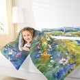 thumbnail image 4 of Manfei Kids Vibrant Groovy Bedding Comforter Set, Daisy Flower Floral Twin Comforter Sets, Western Farmhouse Reversible Bedding Set, Ultra Soft Home Decor, 2pcs, 4 of 8