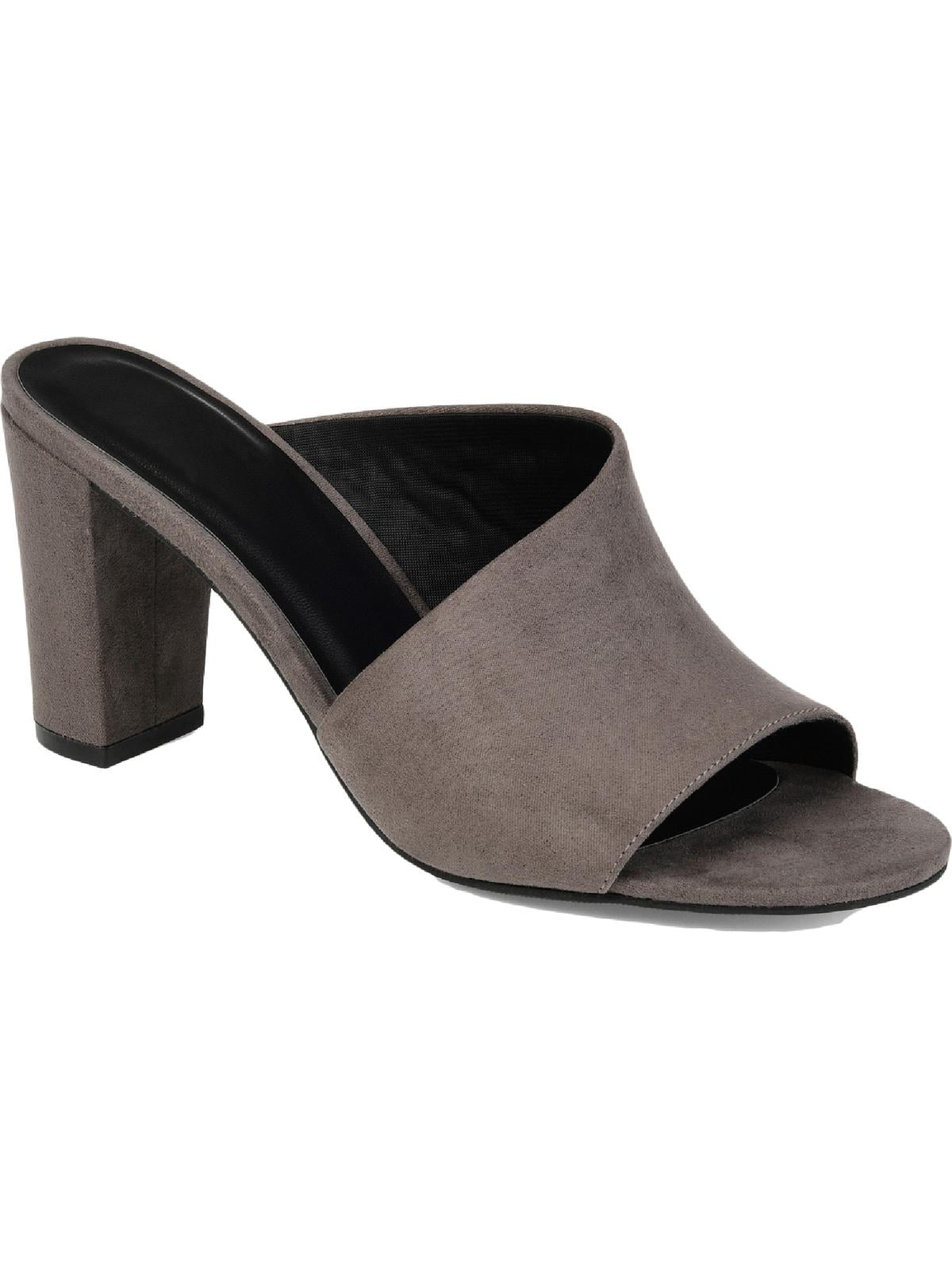 Journee Collection Womens Allea Slip On Block Heel Mule Sandals ...