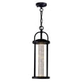 thumbnail image 6 of CWI Lighting Greenwood 1 Light Farmhouse Metal LED Outdoor Pendant in Black, 6 of 8