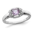 thumbnail image 1 of 2/5 carat (CTW) Bague de quartz rose en argent sterling, 1 of 4