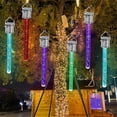 thumbnail image 2 of Lámpara solar LED, luces colgantes solares coloridas para jardín exterior, lámpara solar acrílica tipo candelabro, decoración para árbol de Navidad y fiestas, 2 of 5