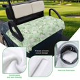 thumbnail image 5 of Golf Cart Seat Covers for 2 Seater,Green Flowers Microfiber Cart Seat Towel Blanket,Rustic Botanical Floral Leaves Plants Absorbent Breathable Non Slip Bench Seats Protector for Golf Course 51"x31", 5 of 9