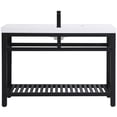 thumbnail image 6 of Elegant Lighting VF14048BK Raya 48" Specialty Cast Iron Console Bathroom Sink - Black, 6 of 14