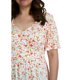 thumbnail image 4 of Vestido midi casual Roman Fashion /Tallas Extras, 4285 (Blanco floreado) blanco 40 Roman Fashion V-GR-4285-BLANCO, 4 of 6