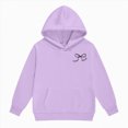 thumbnail image 5 of zuwimk Baby Girl Fall Winter Outfit Infant Letter Print Long Sleeve Sweatshirt and Jogger Pants Girl Clothes(Purple,9-10 Years), 5 of 6