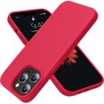 thumbnail image 1 of FYBTO for Compatible with iPhone 13 Pro Case,Liquid Silicone Slim Protective Shockproof Phone Case Cover with Anti-Scratch Microfiber Lining, 6.1 inch (Red), 1 of 6