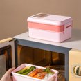 thumbnail image 1 of YIMWNYI Lunch Bento Boîte à 1600ml Étanche Micro-Ondable Récipient de Préparation de Repas Multi-Compartiments Facile à Transporter, Récipient à Lunch en Plastique de Qualité Alimentaire pour Adultes, 1 of 6